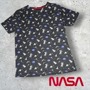 Massive Apparel NASA Space All Over Print T-Shirt Mens Astronaut Galaxy Black M